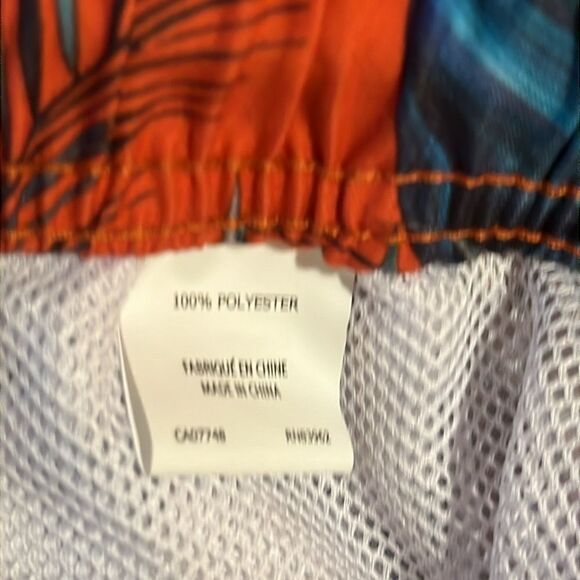 Soul Of London Swim Trunks / Shorts‎  Size XL Red Tropical Beach Vacation NEW - Picture 8 of 8